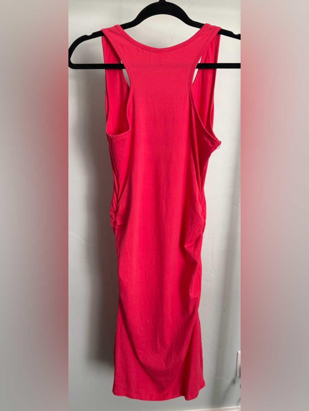 Bright Coral Sleeveless Dress - Picture 2 of 4